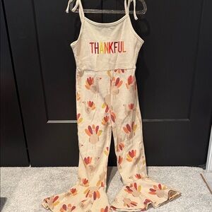 Amazon Kids One Piece Thankful Cream with Red and Orange Accents